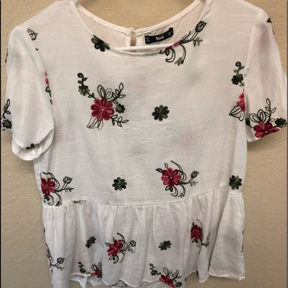 Shein Floral Blouse